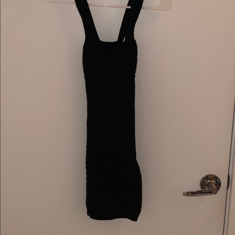 Black mid-dress